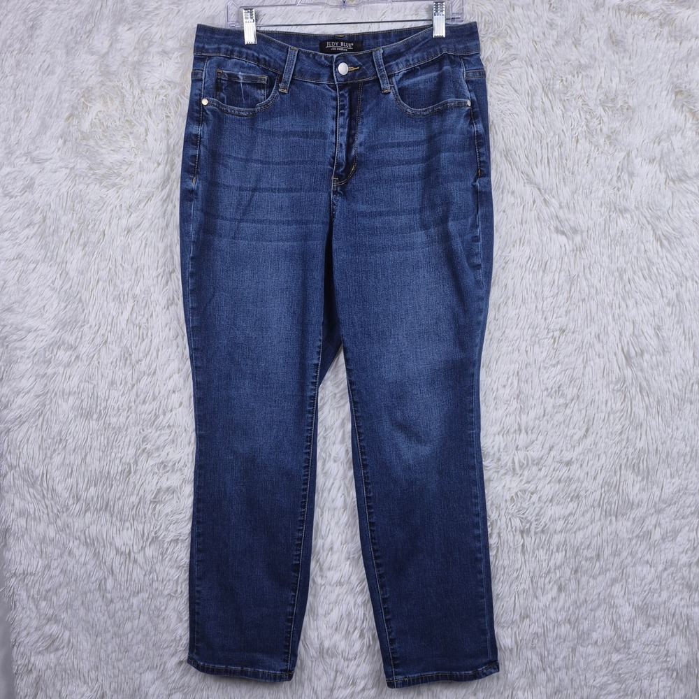 Judy Blue Boyfriend Jeans 14W Dark Wash Stretch Sorbtek Denim JB88608 DK